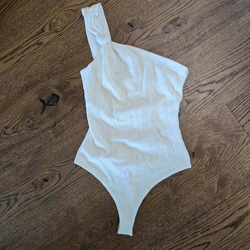 New Lovers + Friends Blanche Bodysuit In White